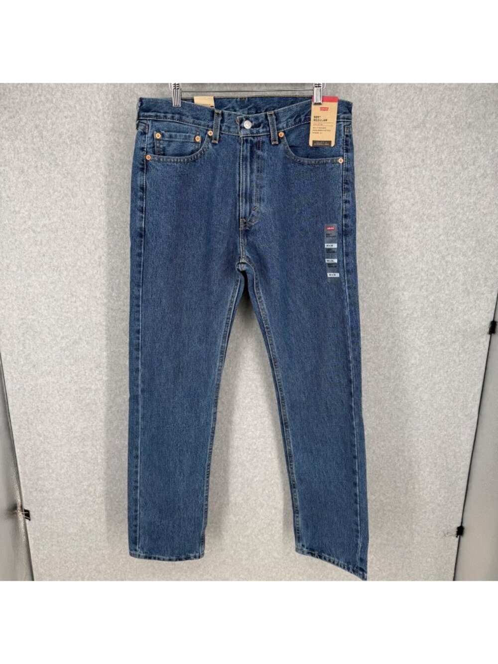 Levis Mens 505 Regular Straight Leg Jeans Size 33x32 Blue Denim Classic NEW